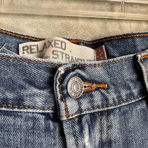 Vintage Y2K Levis 559 Denim Jeans Mens 36x30 Relaxed Fit Straight Leg Blue - Picture 6 of 10